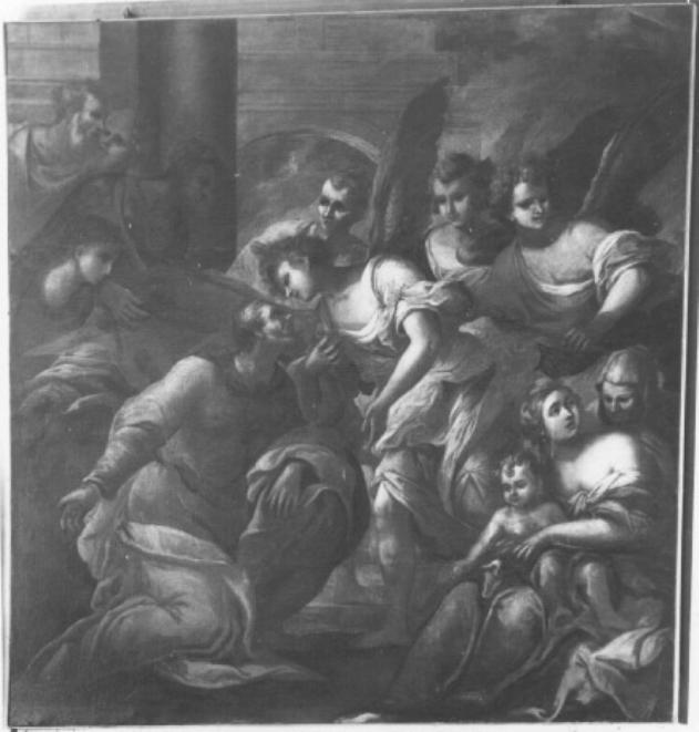 Abramo e tre angeli (dipinto) - ambito veneto (secc. XVII/ XVIII)