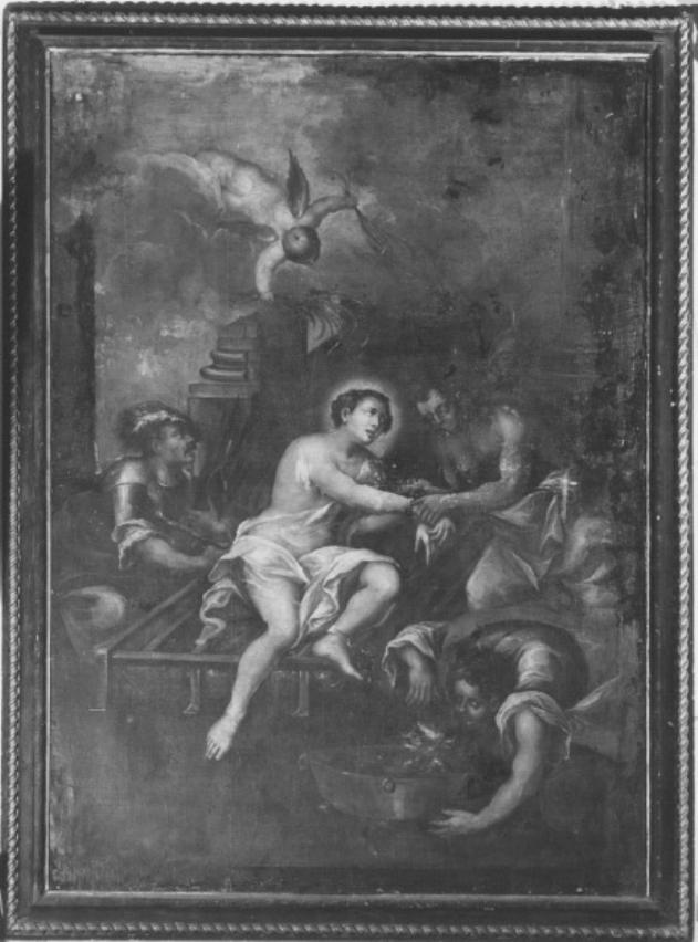 Il martirio di S. Lorenzo (dipinto) - ambito veneto (secc. XVII/ XVIII)