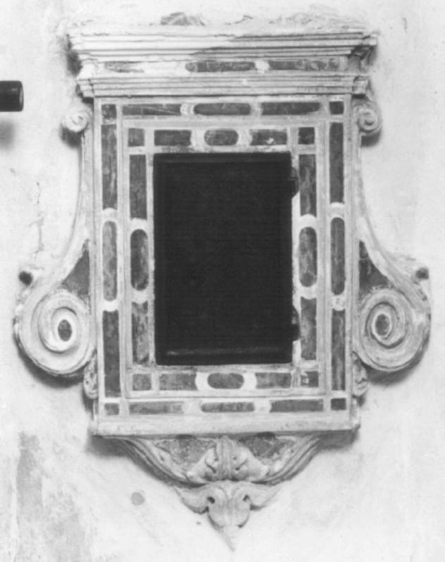 mostra di tabernacolo - a muro - ambito padovano (sec. XVII)
