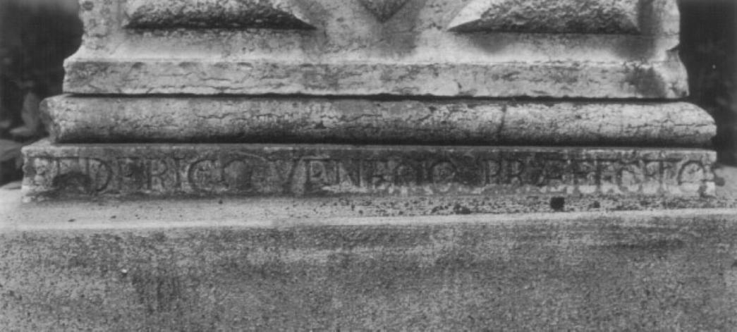 piedistallo di statua di Bonazza Giovanni (?) (bottega) (sec. XVIII)