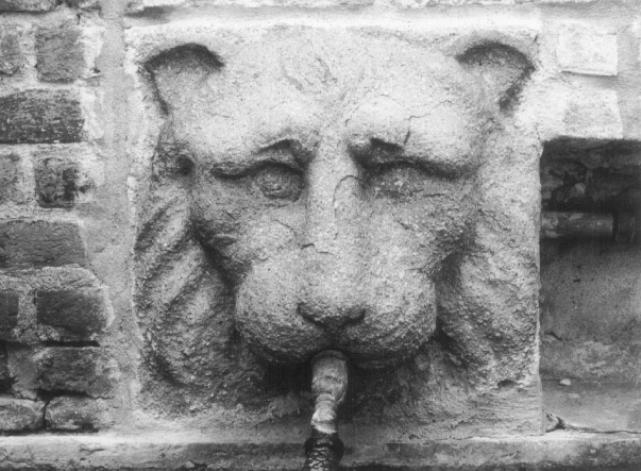 testa di leone (rilievo) - ambito veneto (sec. XVIII)