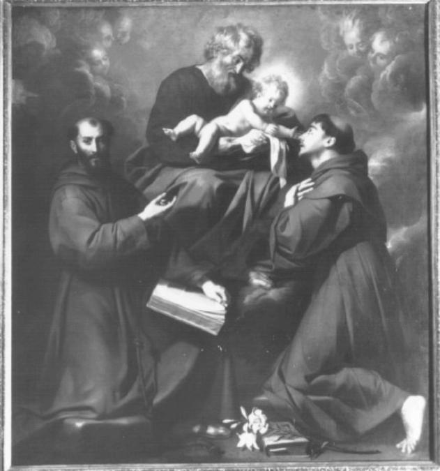 San Giuseppe con il bambino e i santi Antonio da Pa- dova e Francesco (dipinto) di Regnier Nicolas (sec. XVII)