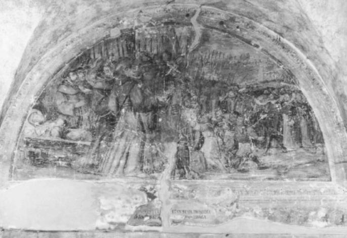 Ricognizione del corpo del santo (dipinto) di Torri Pietro Antonio (e aiuti) (sec. XVII)