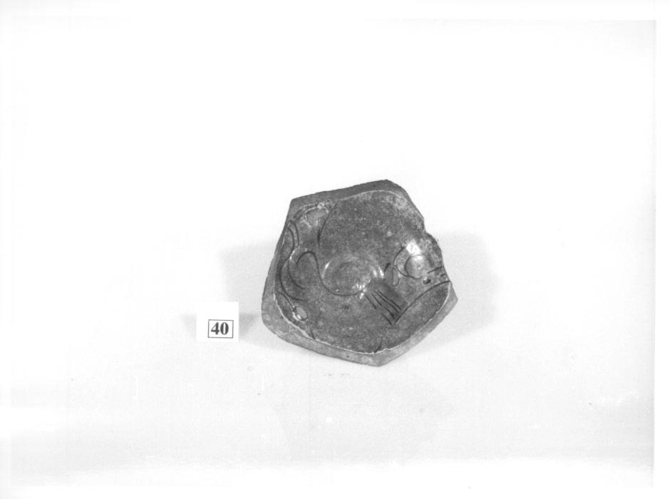 scodella, frammento - manifattura polesana (fine sec. XVI)