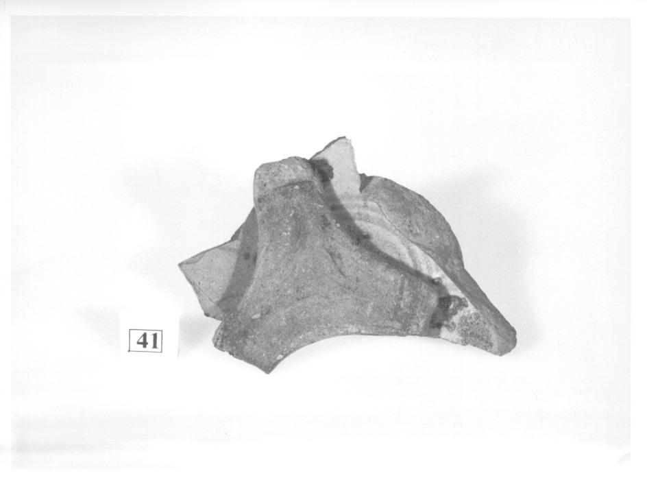 scarto di fornace, frammento - manifattura polesana (prima metà sec. XVII)