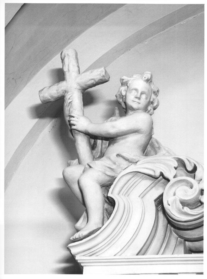 angelo reggicroce (scultura) - ambito veneto (sec. XVIII)