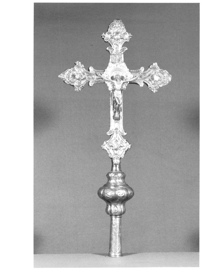 croce processionale - ambito veneto (primo quarto sec. XVIII)