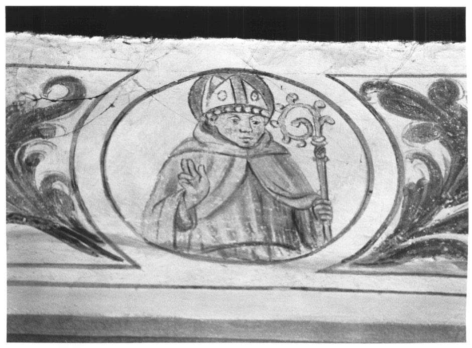 santo vescovo francescano (dipinto) - ambito veneto (sec. XV)