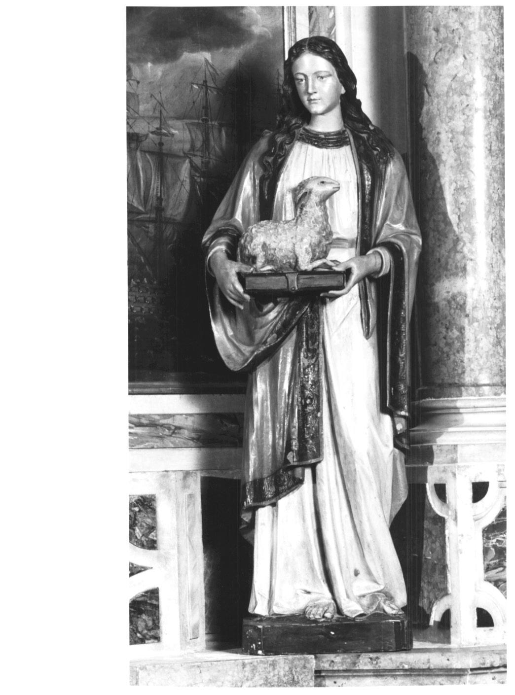 Sant' Agnese (statua) - ambito veneto (inizio sec. XX)
