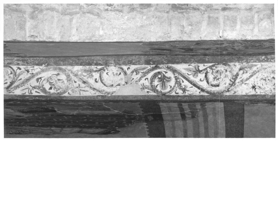 motivi decorativi vegetali a volute (dipinto) - ambito veneto (primo quarto sec. XIII)