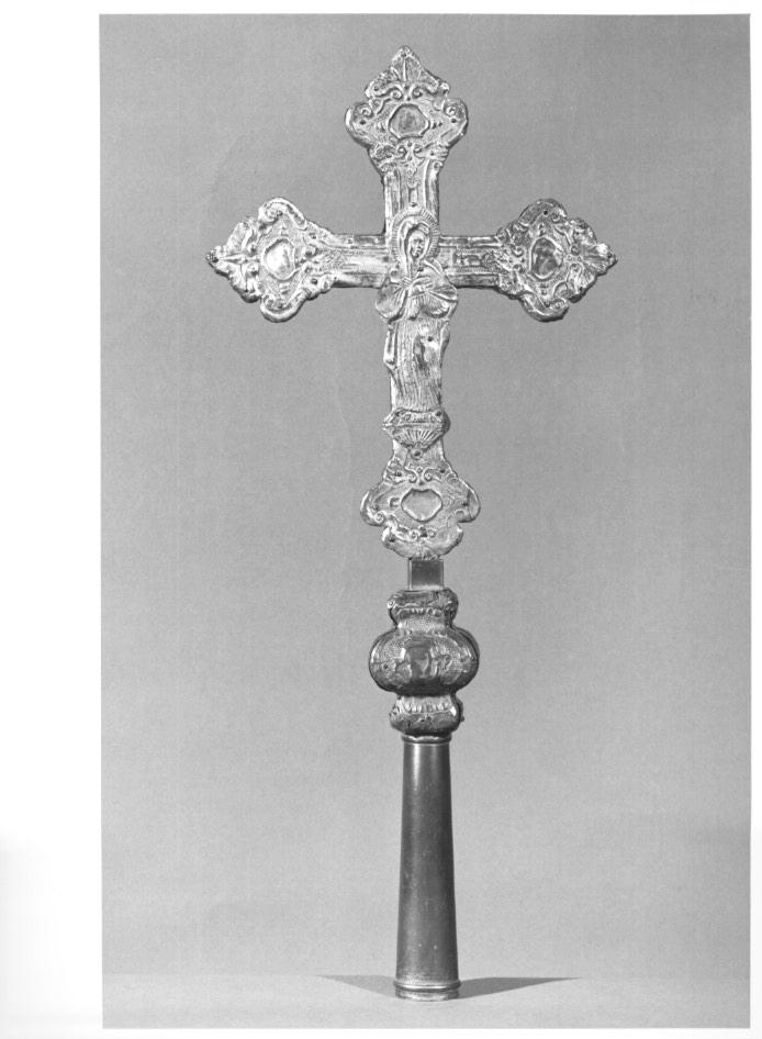croce processionale - ambito veneto (seconda metà sec. XVIII)