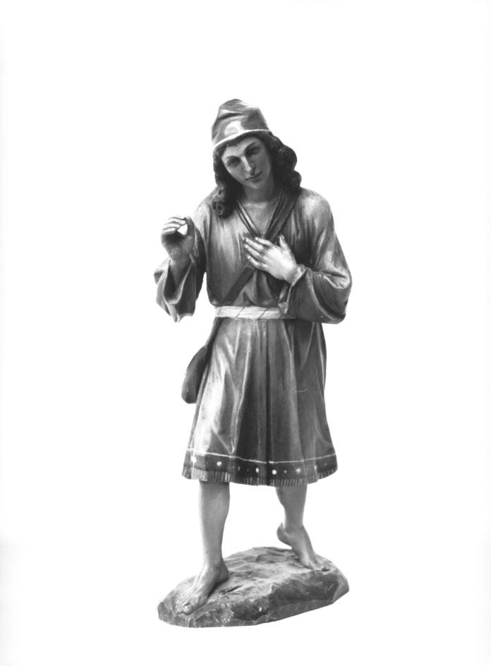 Pastore (statuetta, elemento d'insieme) di Stuffleser Ferdinand (?) (sec. XX)