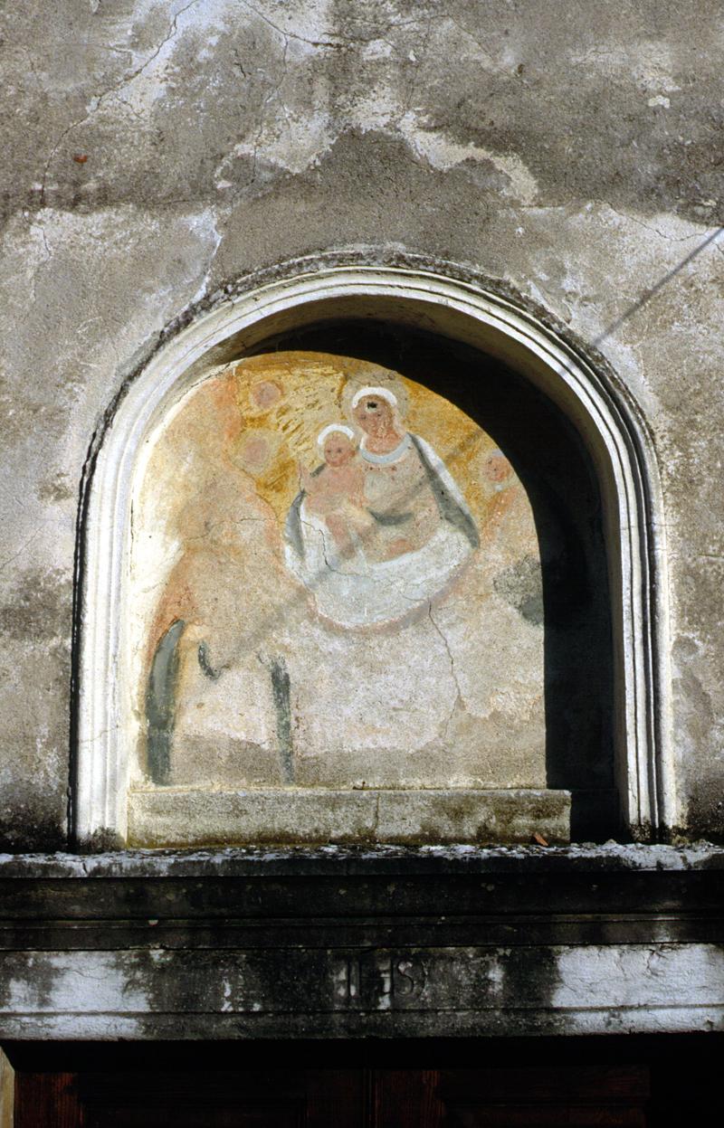 Madonna con Bambino (dipinto) - manifattura veneta (fine/inizio secc. XVI/ XVII)
