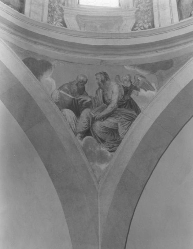 San Luca Evangelista/ Dottore della chiesa (dipinto) di Zelotti Giambattista (sec. XVI)