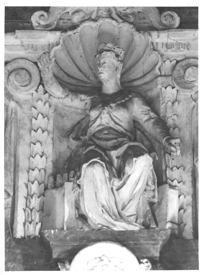 figura allegorica entro nicchia (statua) - ambito veneto (secc. XVI/ XVII)