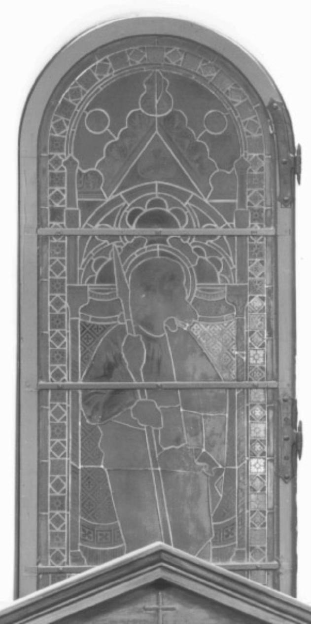 San Giuda Taddeo (vetrata) di Avon Felice (sec. XX)