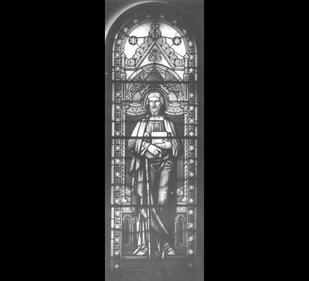 San Giacomo (vetrata) di Avon Felice (sec. XX)