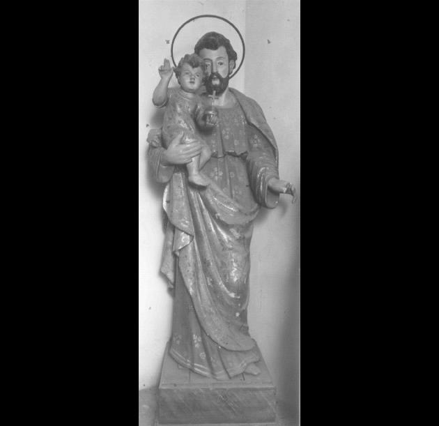 San Giuseppe con Cristo Bambino (statua) - ambito veneto (fine/inizio secc. XIX/ XX)