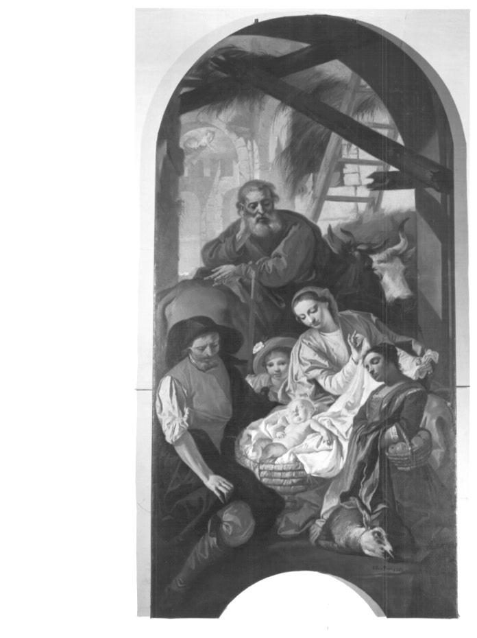 natività di Gesù (dipinto) di Cignaroli Giuseppe Detto Padre Felice (sec. XVIII)