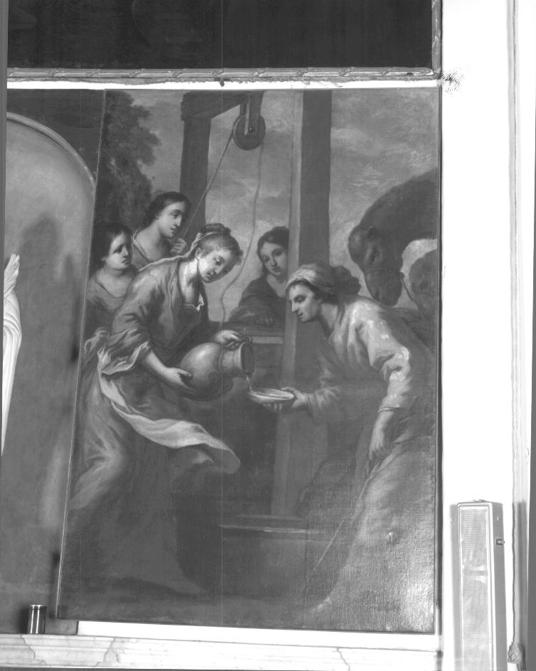 Rebecca al pozzo (dipinto) di Zanchi Antonio (sec. XVIII)
