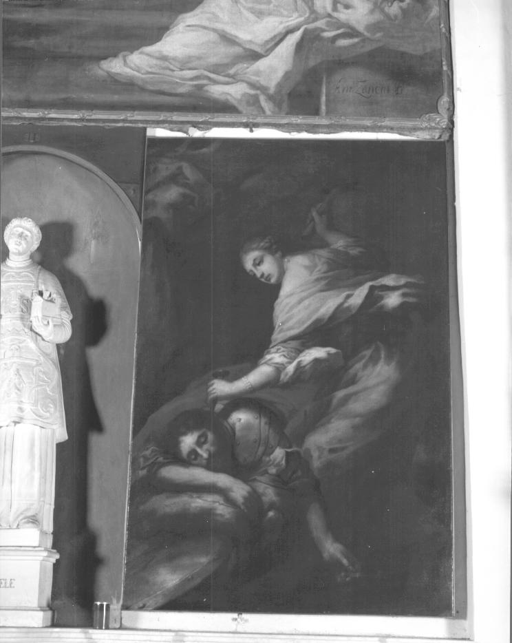 Giaele uccide Sisara (dipinto) di Zanchi Antonio (sec. XVIII)