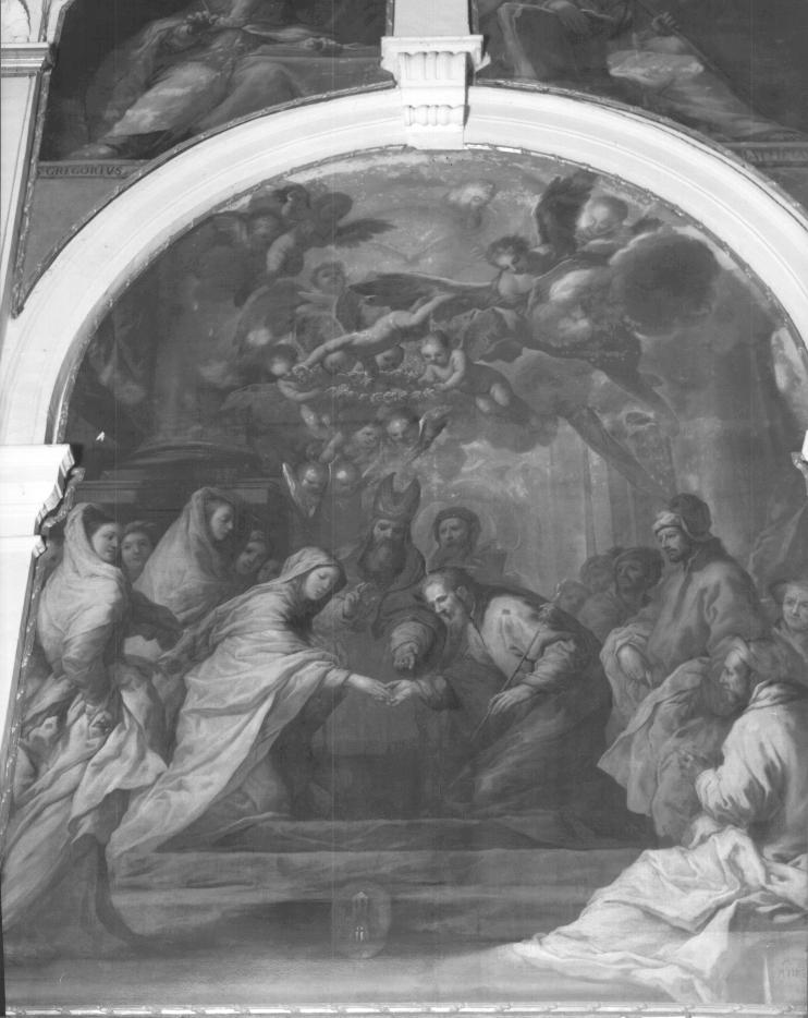 Sposalizio di Maria Vergine (dipinto) di Zanchi Antonio (sec. XVIII)