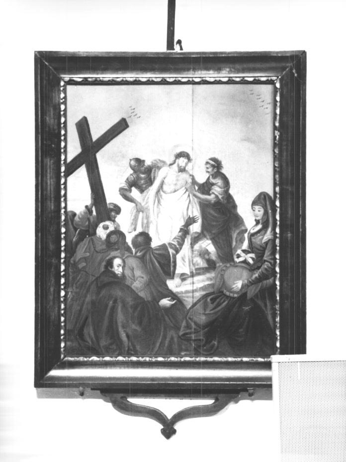 stazione X: Gesù spogliato e abbeverato di fiele (dipinto, elemento d'insieme) di Ricci Antonio Detto Vicentino (sec. XVIII)