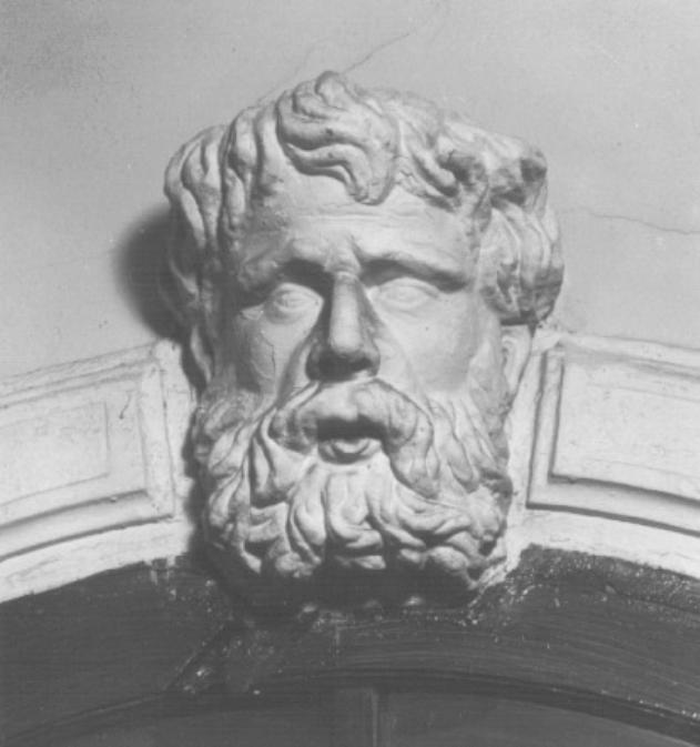 testa barbuta (scultura) di Viola Zanini Giuseppe - ambito padovano (primo quarto sec. XVII)