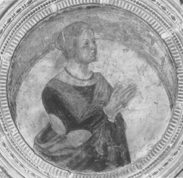 figura allegorica femminile: la Speranza (dipinto) - ambito padovano (sec. XV)