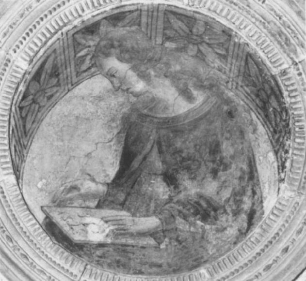 figura allegorica femminile: l'Aritmetica (dipinto) - ambito padovano (sec. XV)