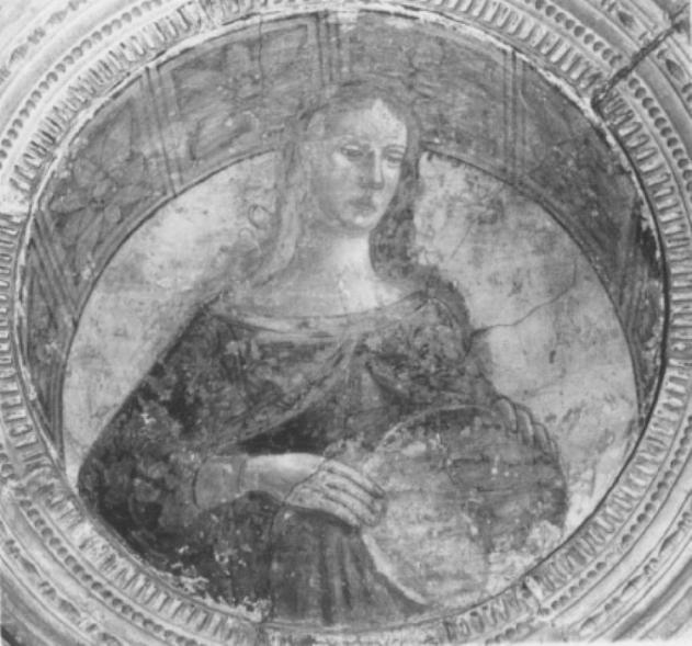 figura allegorica femminile: la Musica (dipinto) - ambito padovano (ultimo quarto sec. XVII)