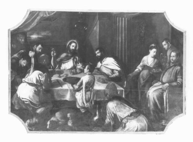 Cena in Emmaus (dipinto) di Volpato Giambattista - ambito veneto (sec. XVII)