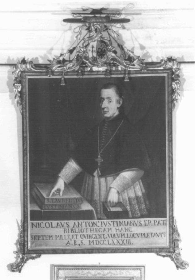 ritratto del vescovo Nicola Antonio Giustiniani (dipinto) - ambito padovano (sec. XVIII)