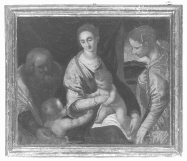 Sacra famiglia con santi Caterina e Giovannino (dipinto) - ambito veneto (seconda metà sec. XVII)