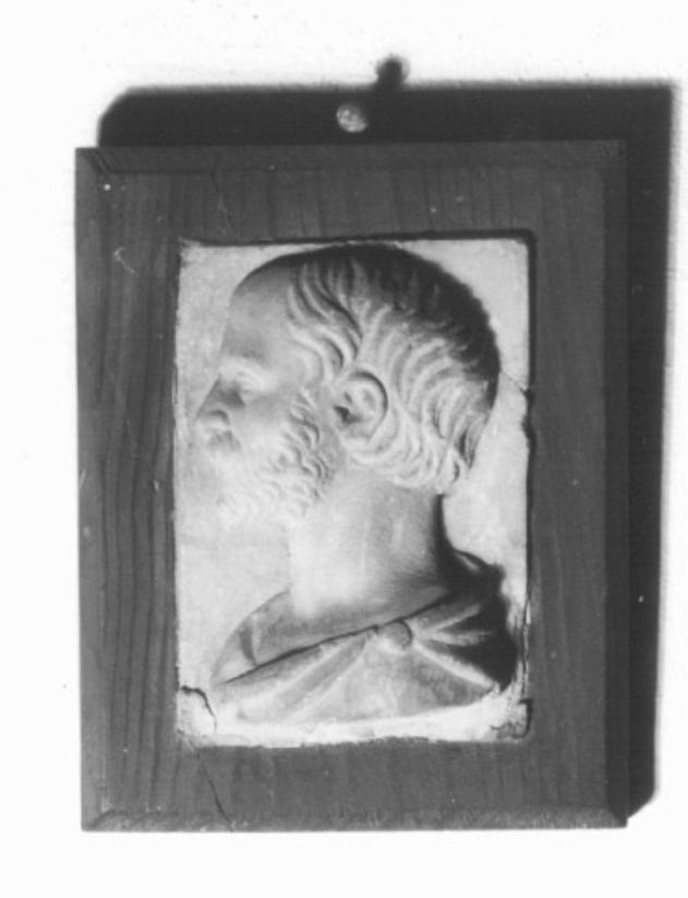 figura maschile con abito romano (rilievo) - ambito veneto (secc. XVIII/ XIX)