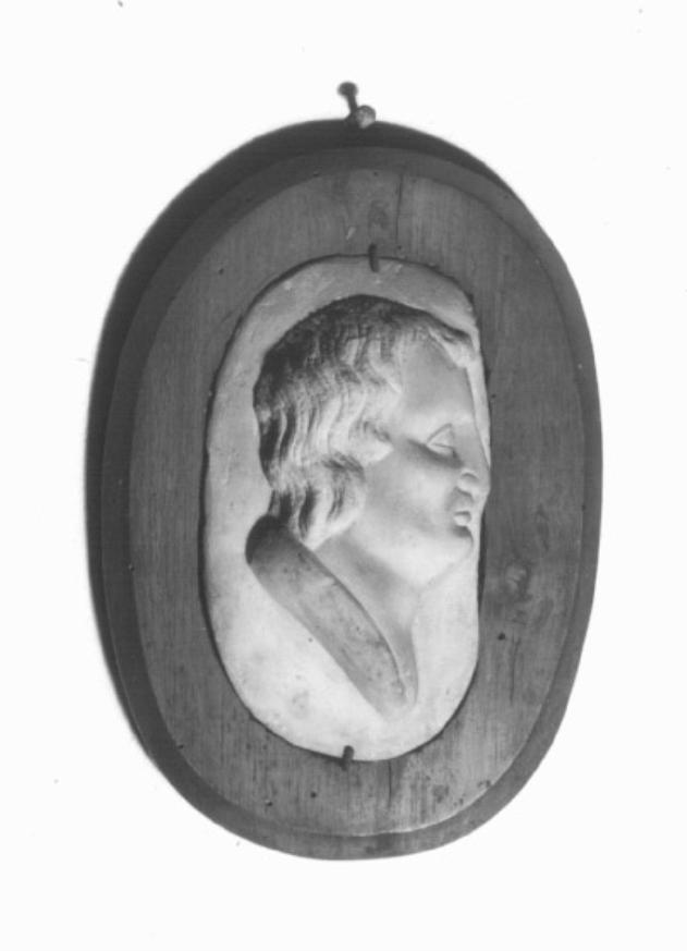 figura maschile di profilo (rilievo) - ambito veneto (secc. XVIII/ XIX)