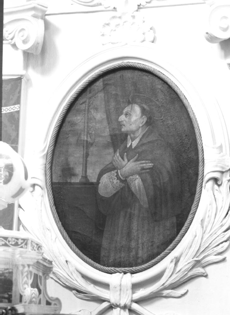 San Carlo Borromeo in adorazione della croce (dipinto) - ambito veneto (sec. XIX)