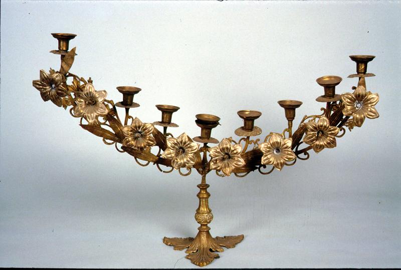 candeliere d'altare - manifattura bellunese (fine sec. XIX)