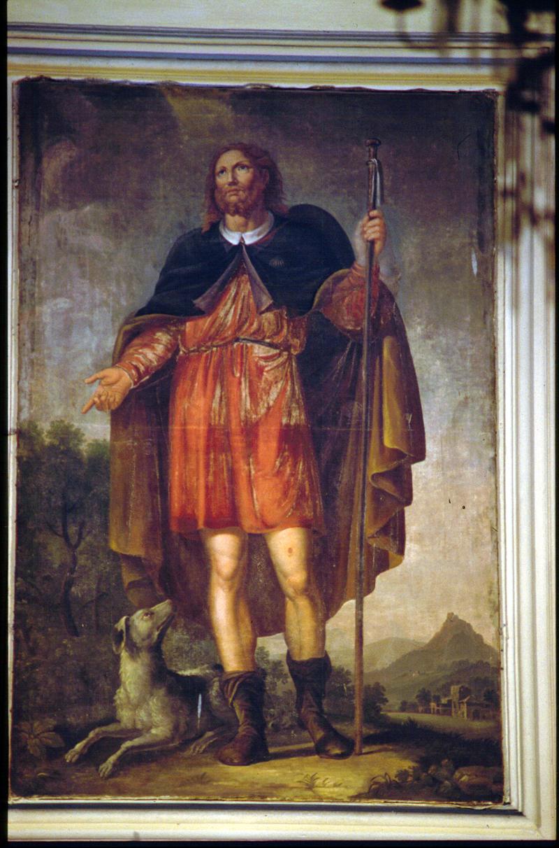 San Rocco confessore (dipinto) di Tessari Antonio (attribuito) - ambito veneto (sec. XIX)