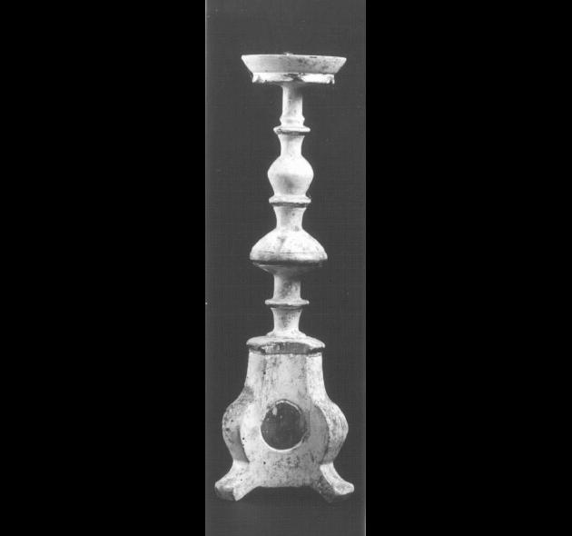 candeliere d'altare - ambito feltrino (sec. XIX)