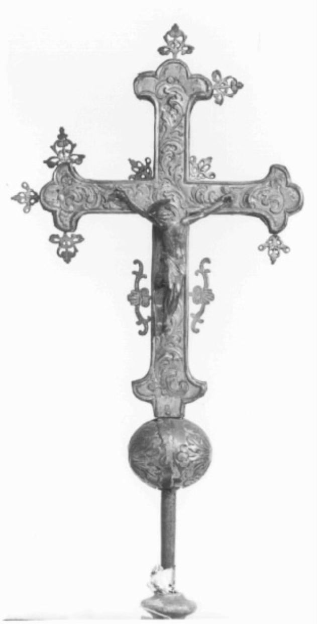 croce processionale - ambito veneto (secc. XVIII/ XIX)