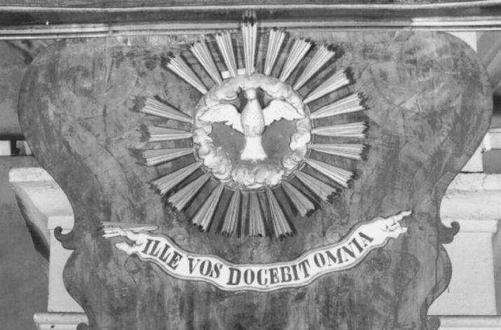 Colomba dello Spirito santo (decorazione plastica) - ambito veneto (secc. XIX/ XX)
