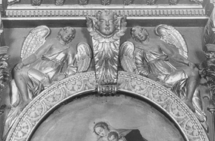 angeli e cherubino (decorazione plastica) - ambito veneto (sec. XVII)