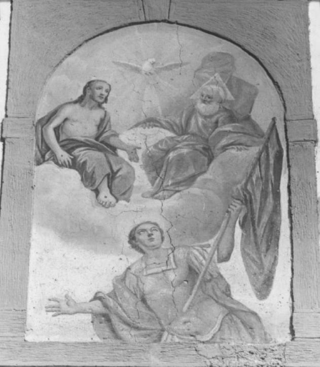 San Vittore e la Santissima Trinità (dipinto) - ambito veneto (sec. XVIII)