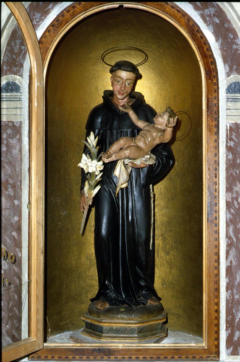 Sant'Antonio da Padova (scultura) - manifattura italiana (seconda metà sec. XIX)