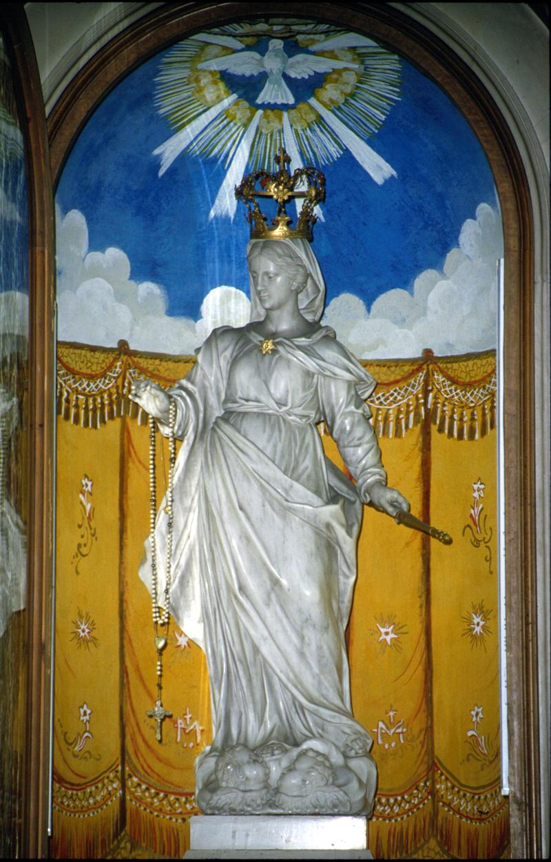 Madonna del Rosario (scultura) - manifattura italiana (prima metà sec. XVII)