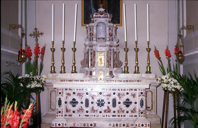 altare maggiore - manifattura veneta (fine/inizio secc. XVII/ XVIII)