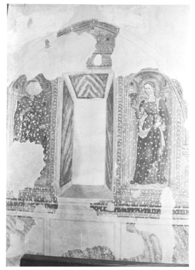 Santa Lucia/ Santa Caterina d'Alessandria (dipinto, frammento) - ambito veneto (terzo quarto sec. XV)
