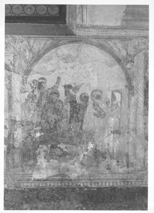 negazione di San Pietro/ Cristo deriso (dipinto) - ambito veneto (sec. XVI)