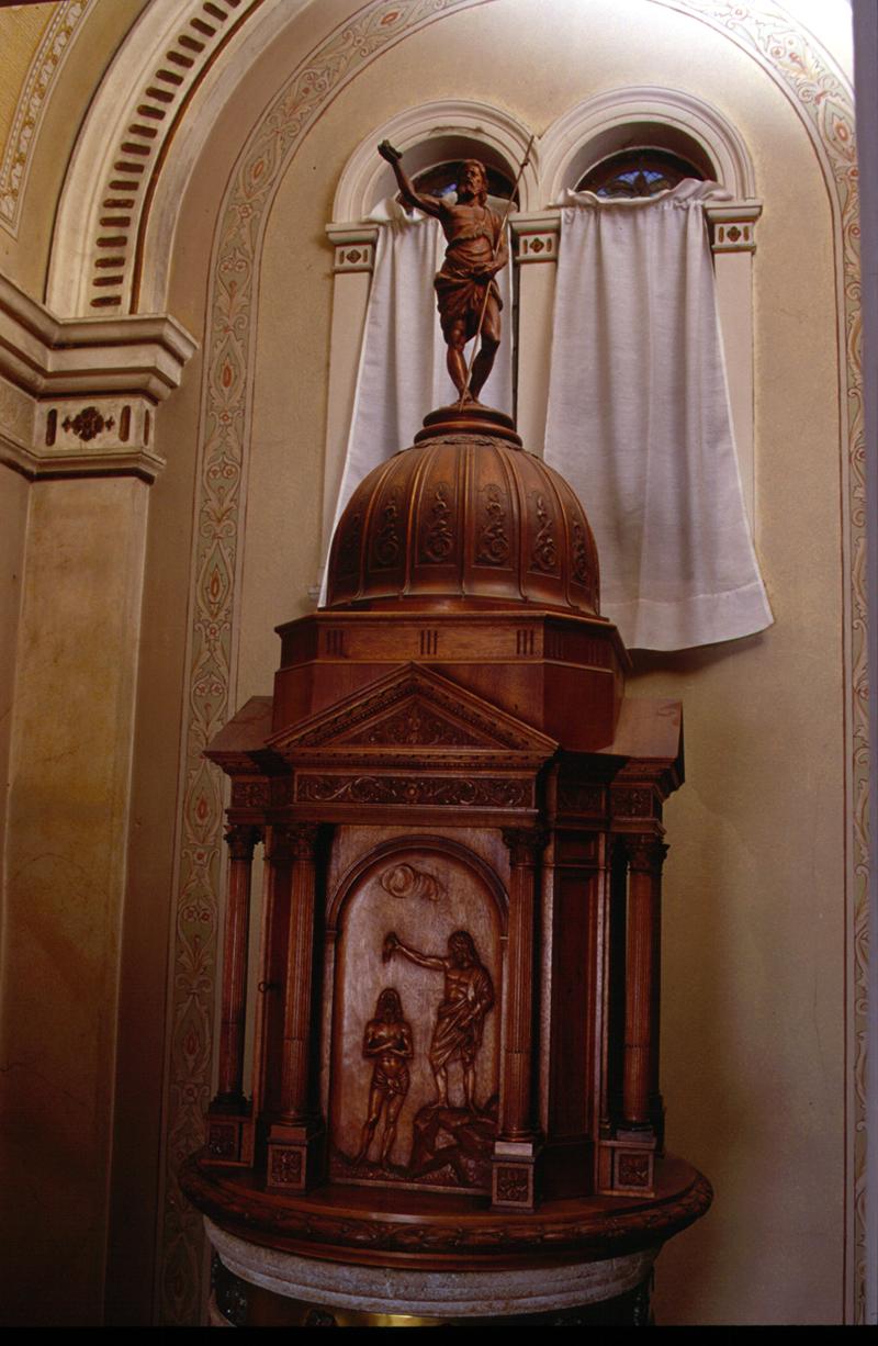 coperchio del fonte battesimale di Beni Antonio, Lazzari Igino (attribuito) - ambito veneto (sec. XX)